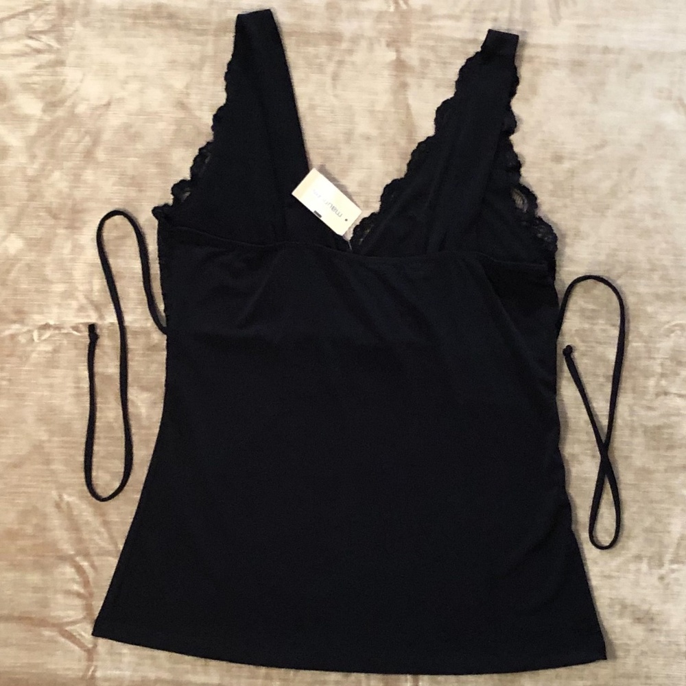 Y2K Studio Y Sexy Black Camisole Tank Top - Picture 3 of 9